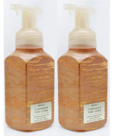 Bath and Body Works 2 Pack Cinnamon Pine Cone Gentle Foaming Hand Soap 8.75 Oz.