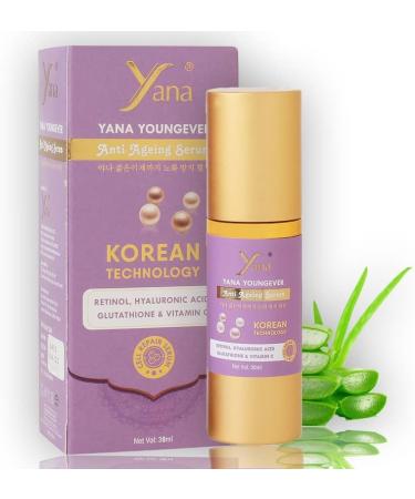  Yana Yana Booster Anti Aging Serum With Hyaluronic Acid Vitamin C Brightening Serum For Dark Spots Fine Lines And Wrinkles For A Glowing And Younger Skin Anti Aging & Facial Serum By Korean Technology - Buy Online on GoSupps.com