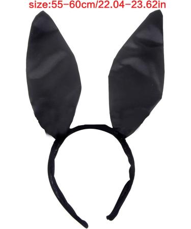 hgnxa Ears Headwear Animal -tie Tail Ear Hair Hoop Simple Headband Theme Party Costume Black - Buy Online on GoSupps.com