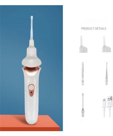 Electric Ear Wax Vacuum Removal Kit with LED Light - USB Charging Ear Cleaner for Kids & Adults - Buy Online on GoSupps.com