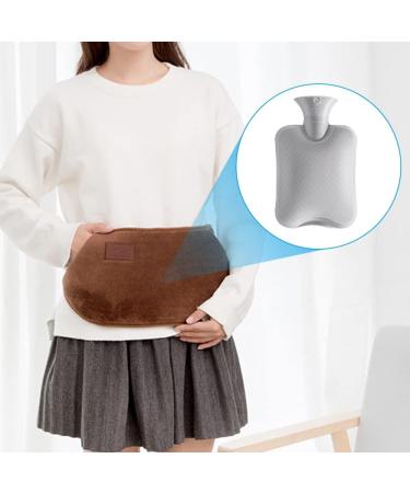 IWILCS Hot Water Bottle with Plush Waist Warmer Cover - Brown - Buy Online on GoSupps.com