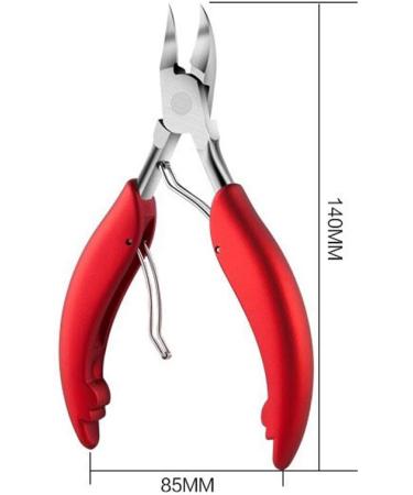 CAREOR Precision Toenail Clippers for Thick or Ingrown Nails - Chiropodist Style Nipper for Fungus Toe Nails - Soft Rubber Handle - Buy Online on GoSupps.com