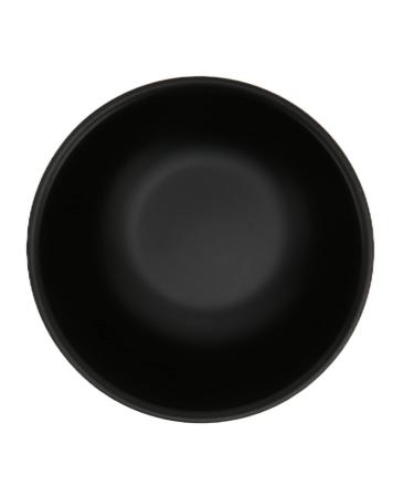 ZJchao Black Stainless Steel Shaving Bowl Elegant and Luxurious Arc Shape Anti Slip Design for Men Shaving Tools Great Fathers and Husbands