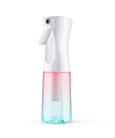 Uraqt spray bottle 200 ml atomizer spray bottle hair small salon water spray spray bottle hair water spray bottle spray bottles for hairstyles plants for cleaning (200 ml-color gradient pink green)