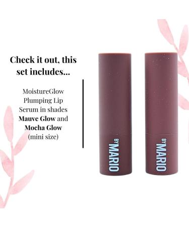 Buy Makeup by Mario Mini MoistureGlow Plumping Lip Serum Duo - Mauve Glow & Mocha Glow | International Shipping Available - Buy Online on GoSupps.com