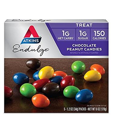 Atkins Atkins Endulge Peanut Chocolate Candy 6oz Sugar Free Low Carb