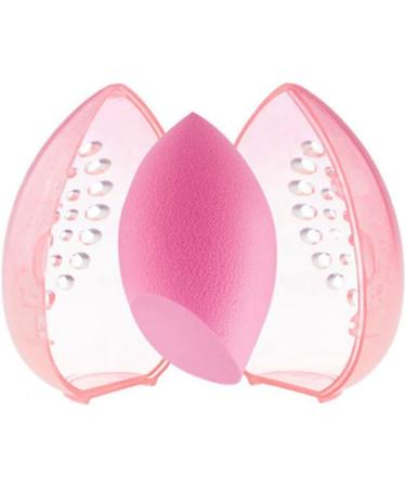 Qyrugcxs Sponge Storage Box Makeup Powder Puff Empty Egg Shaped Transparent Powder Puff Makeup Storage Box - Buy Online on GoSupps.com