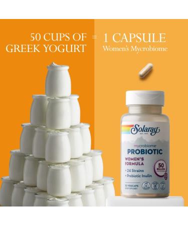 Solaray Mycrobiome Probiotic for Women - 50 Billion CFU, 30 Enteric VegCaps - Buy Online on GoSupps.com