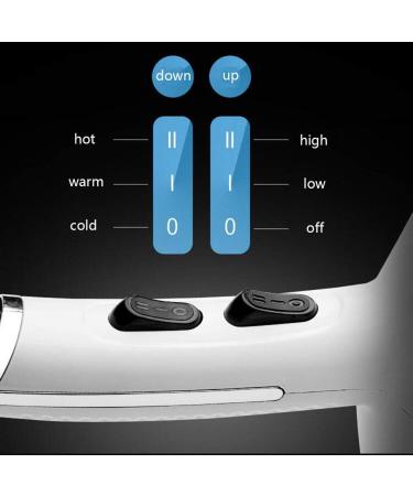 2000W Hair Dryer with Air Nozzle Powerful Hairdryer Fast Drying Blow Hair-Dryer AC Motor 2 Speed and 3 Heat Cold Shot Button 3.0m Long Cable Light Quiet for Home and Salon Women Men Small Gift - Buy Online on GoSupps.com