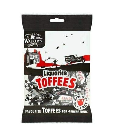 Walkers Nonsuch Liquorice Toffees Bag 150g - 12 Pack in Premier Life Store Box