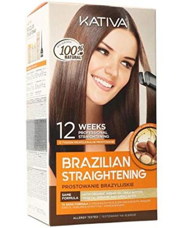 Kativa Keratin & Argan Oil Brazilian Straightening Kit - Smooth, Frizz-Free Hair - Buy Online on GoSupps.com