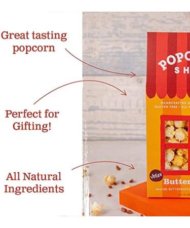 Popcorn Shed Butterscotch Gourmet Popcorn Gift Box - Gluten Free & Vegetarian Snack - 80g (Pack of 1) - Buy Online on GoSupps.com