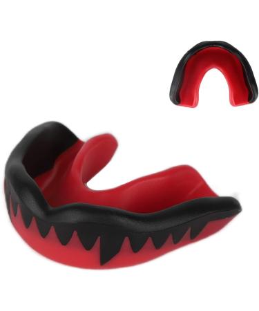 Buy Verdant Touch Athletic Mouthguard - Silicone Sports Dental Guard for Lacrosse Hockey & Boxing (Red/Black) - Buy Online on GoSupps.com