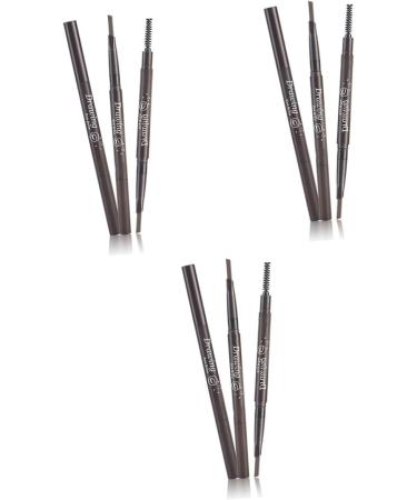IWOWHERO 3pcs 2 1 Eye Brow Brush Brow Spoolie Brush Eyebrow Filler Waterproof Brow Pencil Eyebrow Brush Stand - Buy Online on GoSupps.com