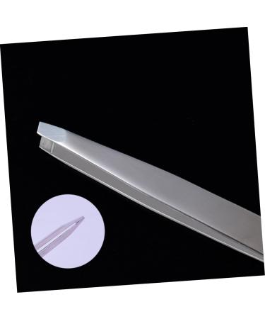 minkissy 1pc Eyebrow Clip Stainless Steel Eyebrow Eyelash Makeup Lash Cluster Eyelashes Tweezer Multifunction Eyelash Curler medium Silver - Buy Online on GoSupps.com