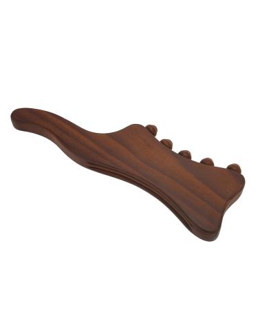 Wooden Scraping Stick - Gua Sha Massage & Acupuncture Tool | Tendon Roller Stick with 10 Beads for Health & Wellness - International Shipping Available - Buy Online on GoSupps.com