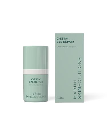 Marini SkinSolutions C-ESTA Eye Repair - Vitamin C Eye Cream with DMAE & Hyaluronic Acid - All Skin Types - Made in the USA - 0.5 oz