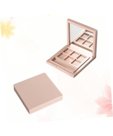 POPETPOP 2pcs Eyeshadow Makeup Highlighter Empty Eye Shadow Pallet Lipstick Cosmetic Makeup Palette Travel 1 count (Pack of 1) Pink - Buy Online on GoSupps.com