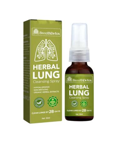Natural Herbal Lung Cleansing Spray Breathdetox Herbal Cleanse Mist Herbal Lung Essence Powerful Lung Support