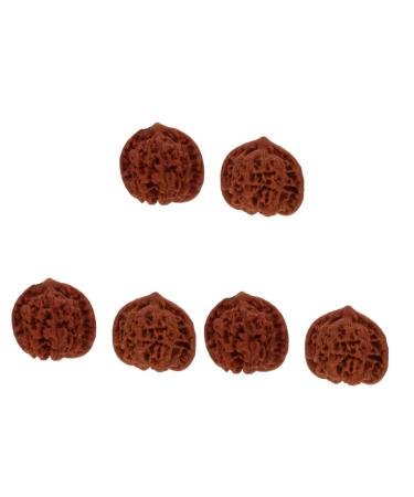 Magiclulu 6 Stk Walnuss-Fitness Handpiel Massageball Finger Training Fitness Forearm Gang Stress Ball Stress Balls For adult handballs Walnut massage balls.