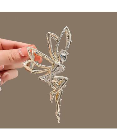 Gold Rhinestone Crab Hair Clip for Women - Elegant Hair Accessory for Thin/Thick Hair - 1Pcs - Buy Online on GoSupps.com