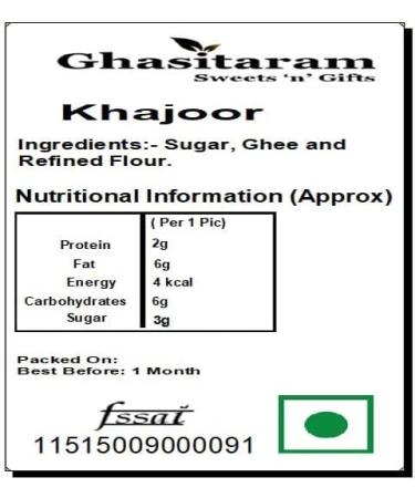 Ghasitaram Gifts Lohri Sweets - Til Laddoo Revadi and Khajoor Hamper - Buy Online on GoSupps.com