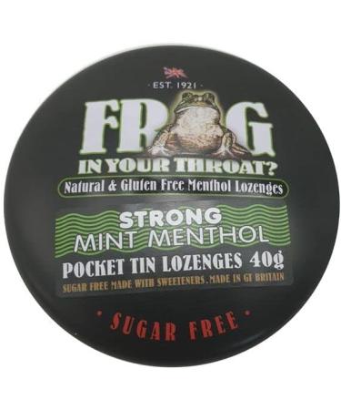 Simpkins Sugar Free Frog in Your Throat Strong Menthol Pocket tin Lozenges 2 x 40g TINS - Buy Online on GoSupps.com
