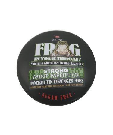 Simpkins Sugar Free Frog in Your Throat Strong Menthol Pocket tin Lozenges 2 x 40g TINS