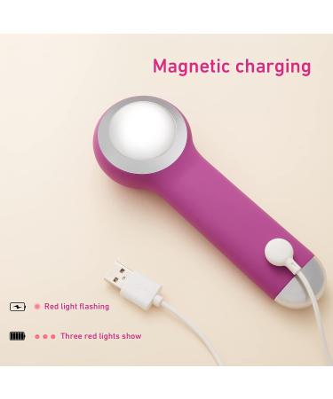 Rechargeable Facial Cleansing Brush for Men & Women - Electric Face Scrubber Cleanser for Deep Exfoliation and Cleansing (Purple) - Buy Online on GoSupps.com