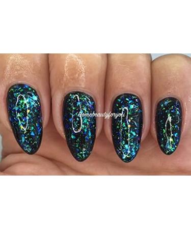 Bluesky Nail Gel Polish Chameleon Flakes Galaxy 07 UV LED Soak Off 10ml Black Base is required for the effect in photo - Buy Online on GoSupps.com