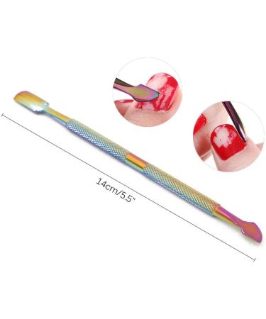Stainless Steel Cuticle Pusher and Nipper Set - 3PCS Nail Art Manicure Tools - Buy Online on GoSupps.com