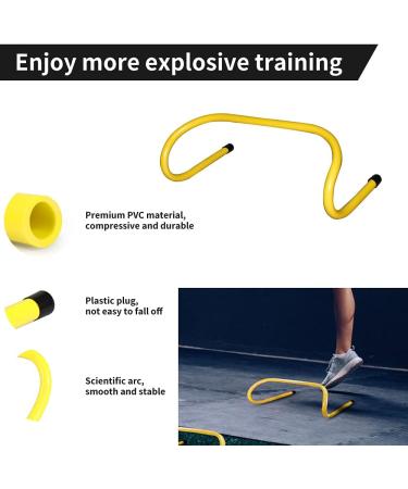 TNZMART Yellow Sports Speed Agility Training Set with Ladder, Hurdles, and 10 Disc Cones - Buy Online on GoSupps.com