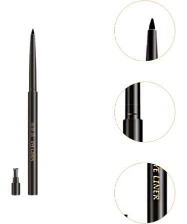 GaotKeut Gel Eyeliner Twist Pencil Eye Liner Sweatproof Easy to Apply Beauty Makeup Tool Eyeliner Pencil for Girls Gift Black - Buy Online on GoSupps.com