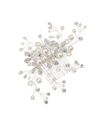 minkissy Tiara Bridal Headdress Bridal Hair Comb Women Hairpin Wedding Headpiece European and American Hair Dryer Bride