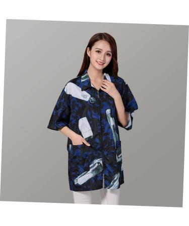 Work Clothes Pedicure Toe Separators Staff Clothing for Barber Hairdressing Salon Uniform Hair Salon Special Uniform Hairdresser Special Smock Hair Salon Supply Fabric Shawl 77X47X2CM - Buy Online on GoSupps.com