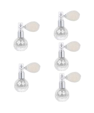 FRCOLOR 5 Pcs Body Air Bag Powder Body Powder Makeup Powder Sprayer Powder Bottle Eye Shadow Face Bride Silverx5pcs mediumx5pcs
