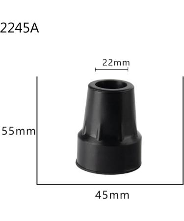 MCAORI Walking Stick Tip Pads End Rubber Caps Walking Cane Replaceable Tip Caps Hiking Stick Protectors Cover for Anti-Skid Tip - Buy Online on GoSupps.com