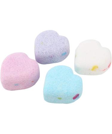 Heart Shape Bathing Balls (4 Pack) - Nourishing Salt Balls for Cleansing & Moisturizing | Ideal for Body Refinishing & Pore Care - Buy Online on GoSupps.com