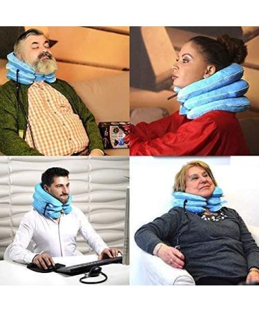 NeckFix Cervical Neck Traction Device for Instant Pain Relief - Pinched Nerve Stretcher + Bonus | 12-17 inch - Buy Online on GoSupps.com