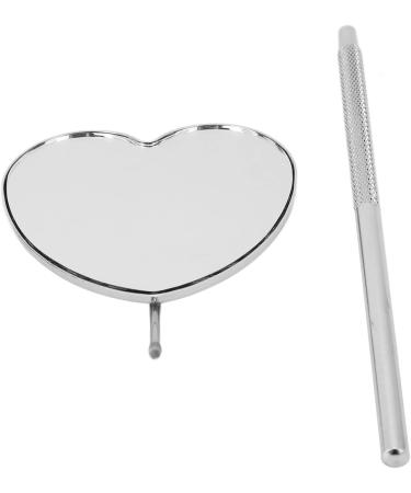 Heart Shaped Lash Mirror - Professional Portable Stainless Steel Eyelash Mirror for Lash Extensions - International Shipping - Buy Online on GoSupps.com
