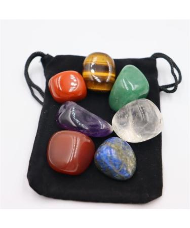 Stone 7pcs/Set Reiki Natural Stone Tumbled Stone Irregular Polishing Rock Quartz Yoga Bead for Decoration Balance Gemstone Decoration ERTEYIN - Buy Online on GoSupps.com