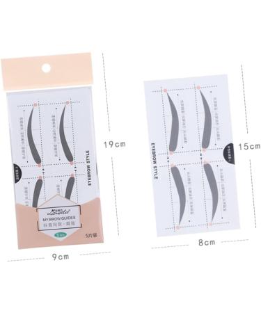 NOLITOY Eyebrow Sticker 2 Eyebrow Template Eyebrow Shaper Stencil Eyebrow Stencils Eyebrow Stickers Makeup Tools Simple A607 - Buy Online on GoSupps.com