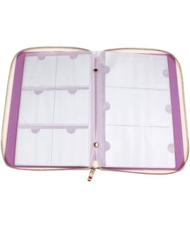 Finger Angel 72 Subjects Holographic Nail Plate Holder | Nail Art Organizer & Stamp Templates | Manicure Tool Accessories in Violet - Buy Online on GoSupps.com
