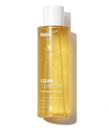 Clear Collective Balancing Capsule Toner from Hero Cosmetics - Daily Facial Toner for All Skin Types, Hydrating Serum for Redness Relief and Dry Skin, Fragrance and Paraben Free (4.39 fl oz)