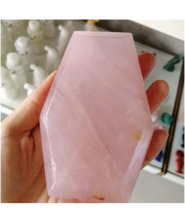 Natural Crystal Rough Crystal 1pcs Natural Rose Quartz Crystals and Stones Carving Coffin for Home Decoration - Buy Online on GoSupps.com