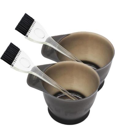 Professional Salon Hair Coloring Dyeing Kit Hair Dye Color Brush and Bowl Set Dye Brush Mixing Bowl for Hair Tint Dying Coloring Applicator Grey hair color brush Gray - Buy Online on GoSupps.com