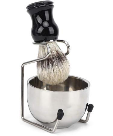 3pcs Shaving Bowl Set - Stainless Steel Shaving Tools for Men | Perfect Gift for Fathers - Buy Online on GoSupps.com