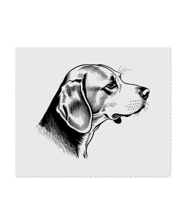 2 x Microfiber Cleaning Cloths "Beagle Dog" (LC00026569)