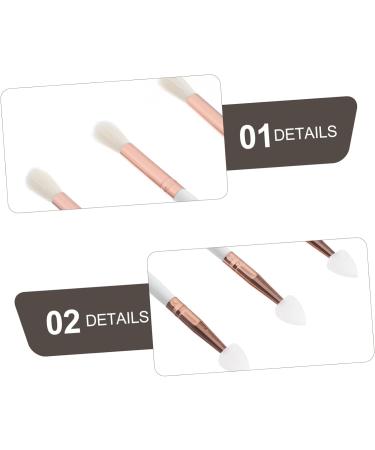 VINTORKY 3pcs Eye Shadow Brush Eyeshadow Eyebrow Brush Dual-headed Eyeshadow Brush Portable Eye Wooden Handle - Buy Online on GoSupps.com