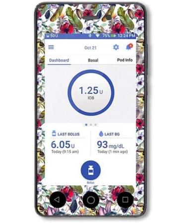 Diasticker Omnipod Dash Wild Flowers Sticker/Decal Enhance Your Pod with Floral Design | International Shipping - Buy Online on GoSupps.com